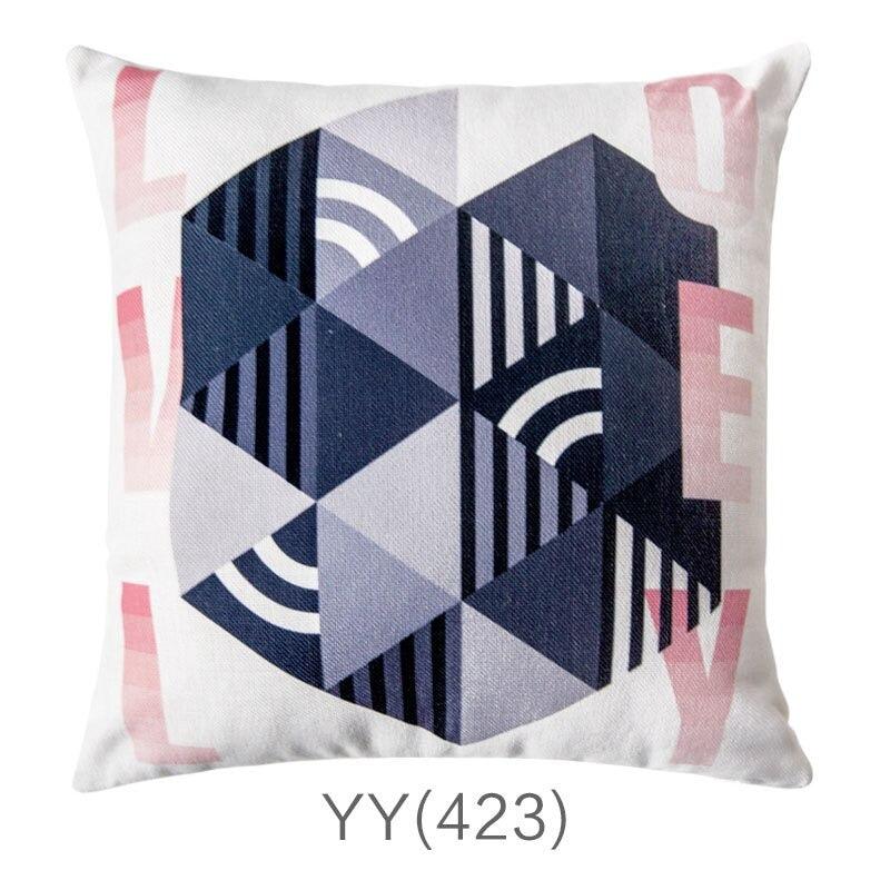 Nordic Style Pillow Covers Decorative Deer Black Throw Pillows Geometric Cushions Cover Deer Rustic Watercolor Head Popular Vintage Antlers Silhouette Pattern Wood Decorative Pillow Cases Home Decor Square 45X45cm