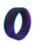 Women's Aqua Galaxy Glow Silicone Ring