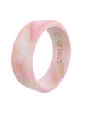 Women's Metallic Marble Modern Silicone Ring