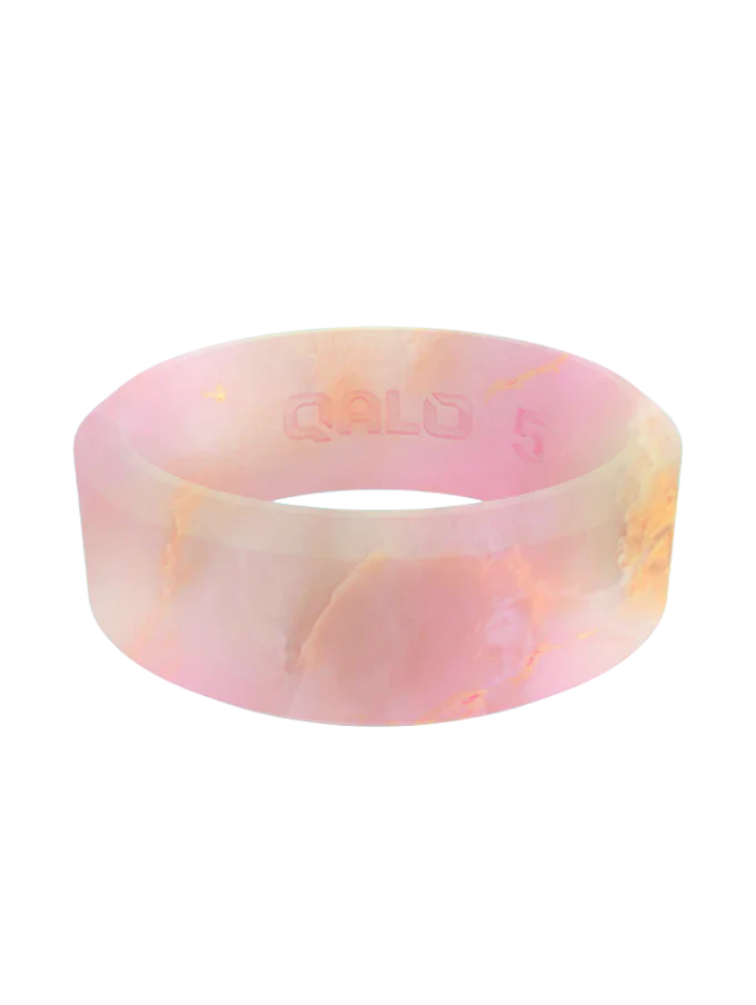 Women's Metallic Marble Modern Silicone Ring