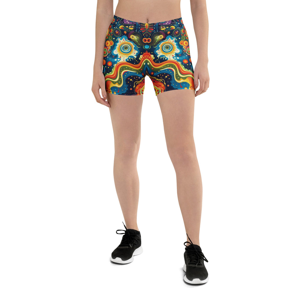 Abstract Woman's Shorts For EDM Rave Festival Outfit Clothing