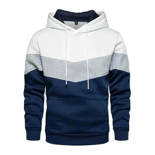 Autumn Casual Hoodie Male Thick Hoodies Hip Hop Streetwear Hooded Pullover Men Clothing  Hoodies for Men Pullover Hip Hop Colors Block Pocket Mens Shirts Sport Tops Sweatshirts