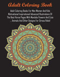 Adult Coloring Books For Men Women And Kids Motivational Inspirational Advanced Illustrations Of The Best Horse Pages With Mandala Flowers And Cute .. - Paperback