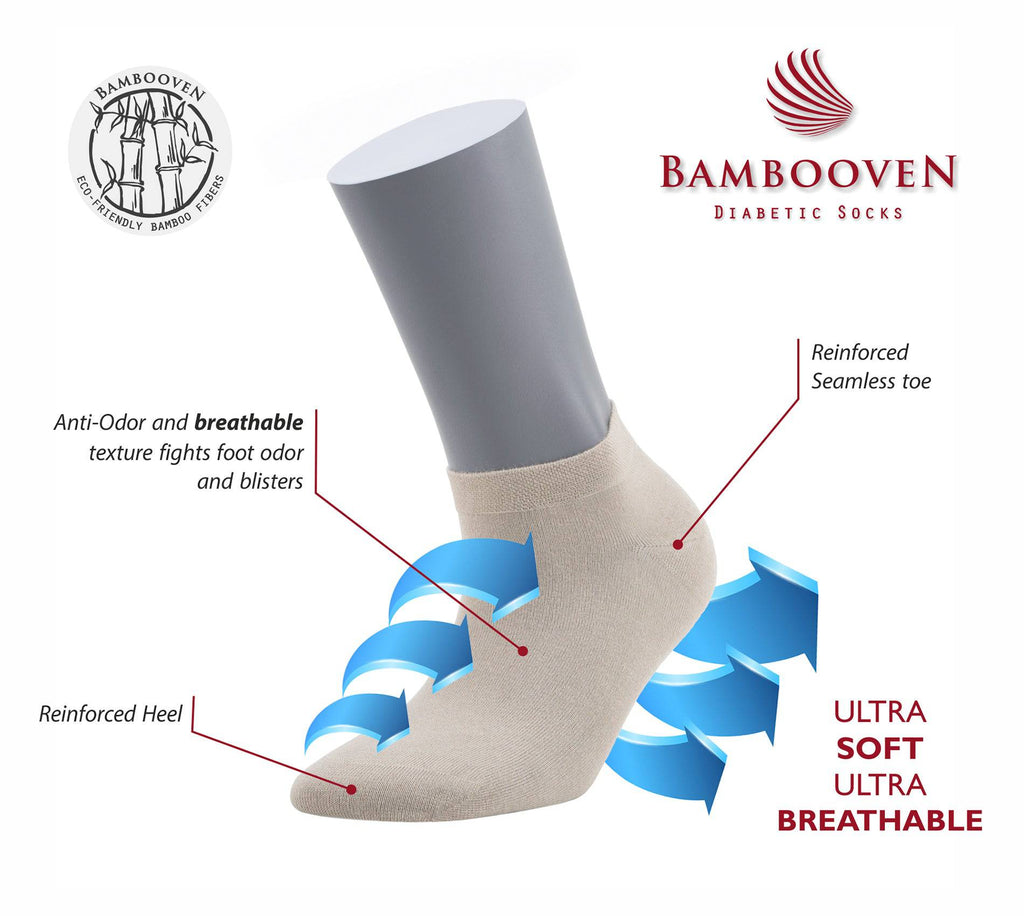 Women’s Bamboo Ankle Socks 8-Pack – White Soft Thin Low-Cut Socks
