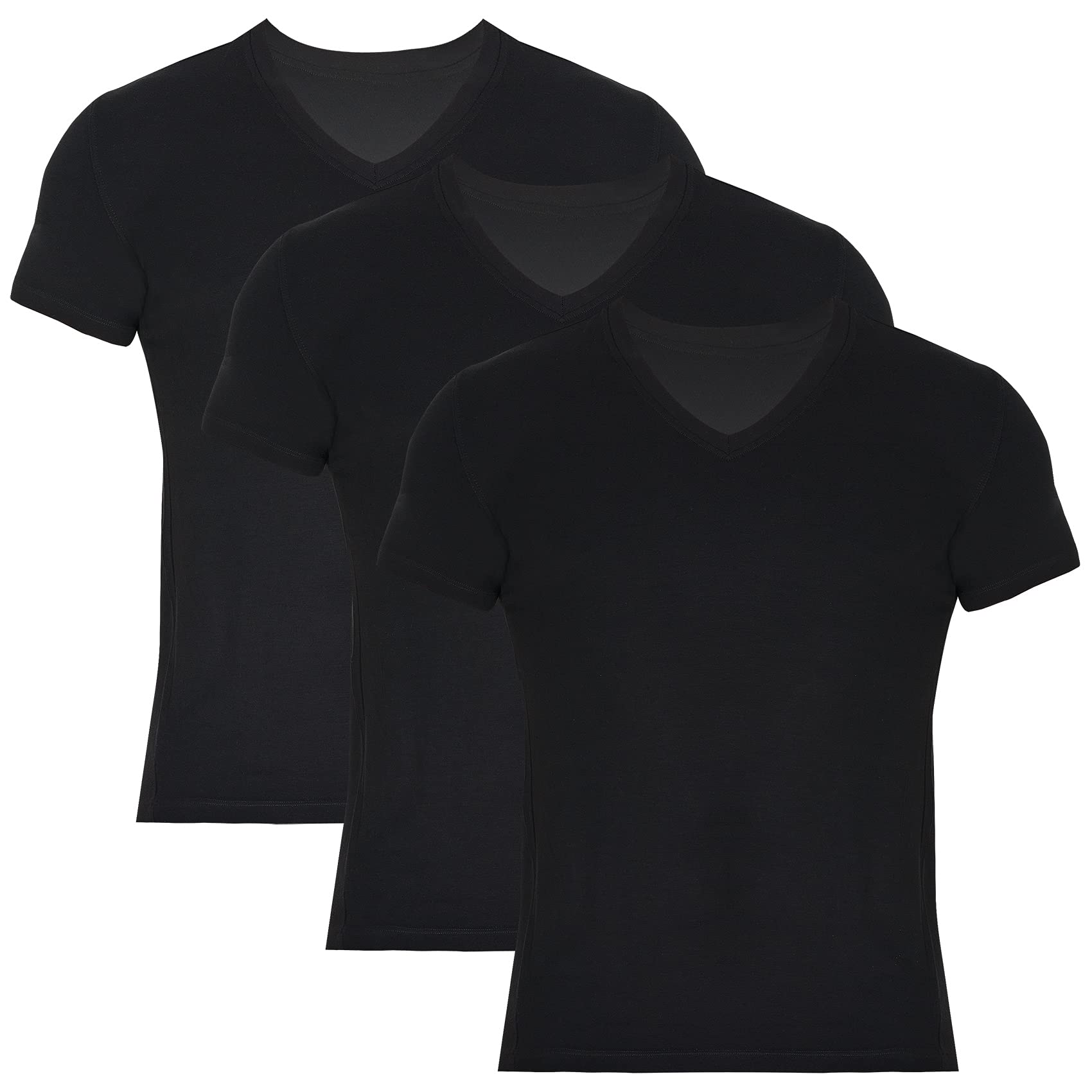 Men’s Bamboo V-Neck Undershirts 3-Pack
