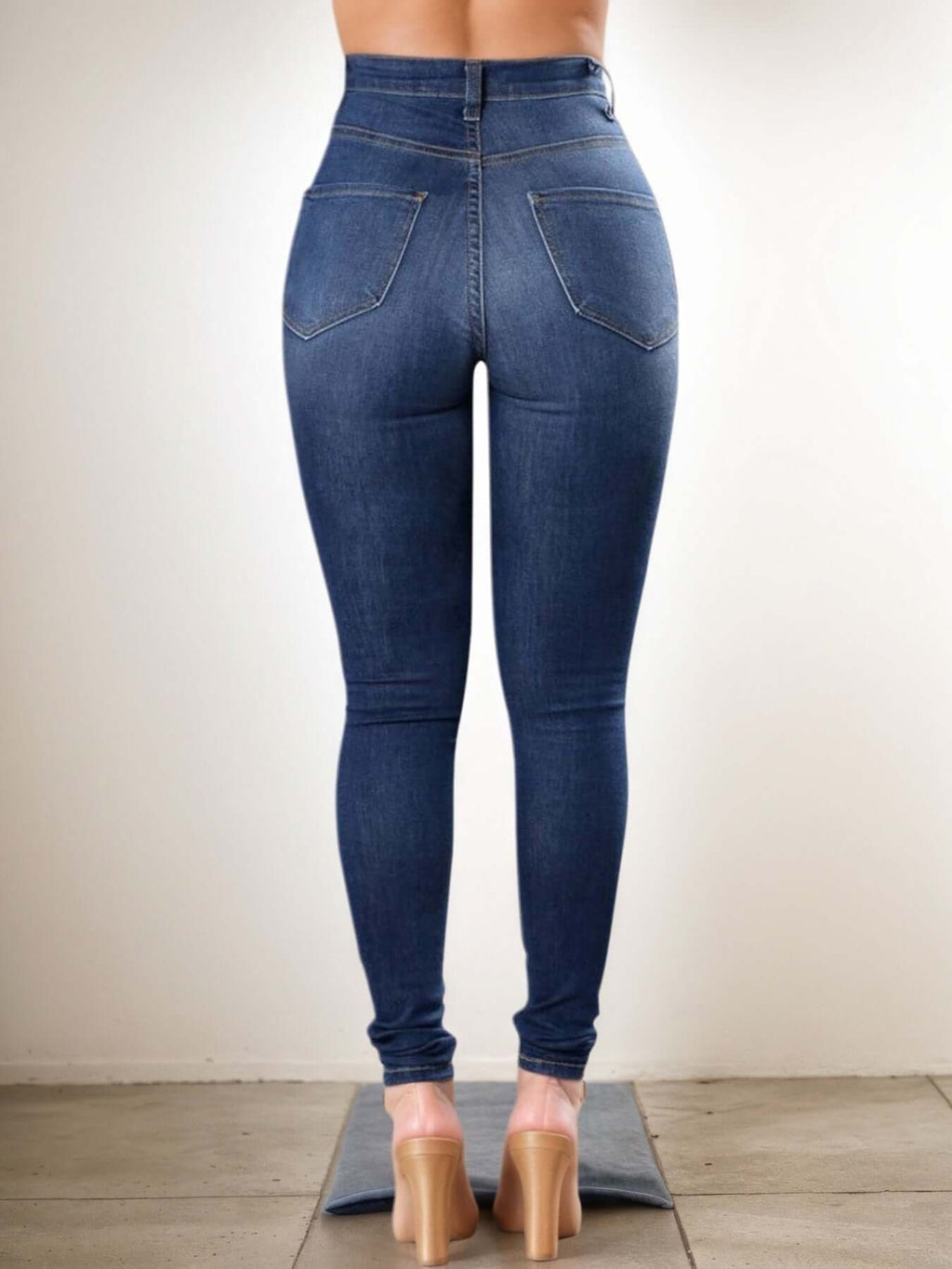 Women's Ripped High Waist Jeans – Trendy Street Style Denim