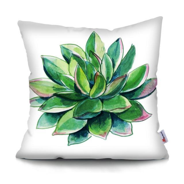 Cactus Cushion Cover Tropical Leaf Pillow Case Abstract Colorful Tropical Leaf Throw Pillow Covers Decorative Pillowcase Square Cushion Cases For Home Flower Decorative Pillow Sofa Pillowcase Cushions 45x45CM