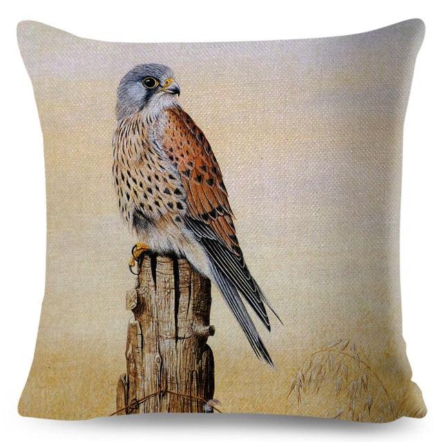 Colorful Pillow Cover Woodland Fox Bird Owl For Kids Room Sofa Home Decor Cute Cartoon Squirrel Cushion Cover Polyester Cotton Pillowcase Vintage Animal Throw Pillow Covers Wild Animals Cotton Linen Square Decorative Cushion Covers