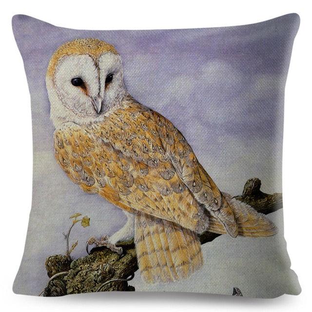 Colorful Pillow Cover Woodland Fox Bird Owl For Kids Room Sofa Home Decor Cute Cartoon Squirrel Cushion Cover Polyester Cotton Pillowcase Vintage Animal Throw Pillow Covers Wild Animals Cotton Linen Square Decorative Cushion Covers
