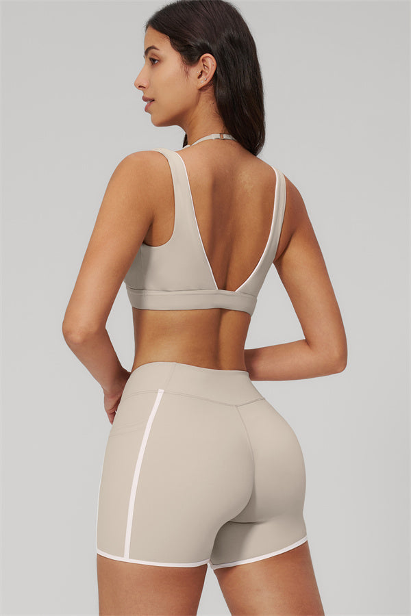 The Clarity Contour Line Sports Bra Shorts 2-Piece Set