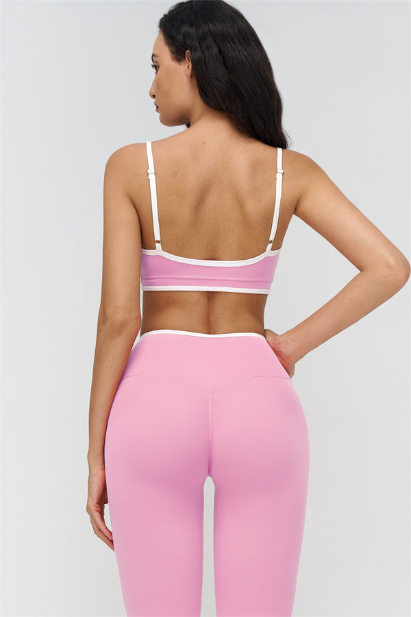 The Crave Contrast Sports Bra Leggings 2-Piece Set