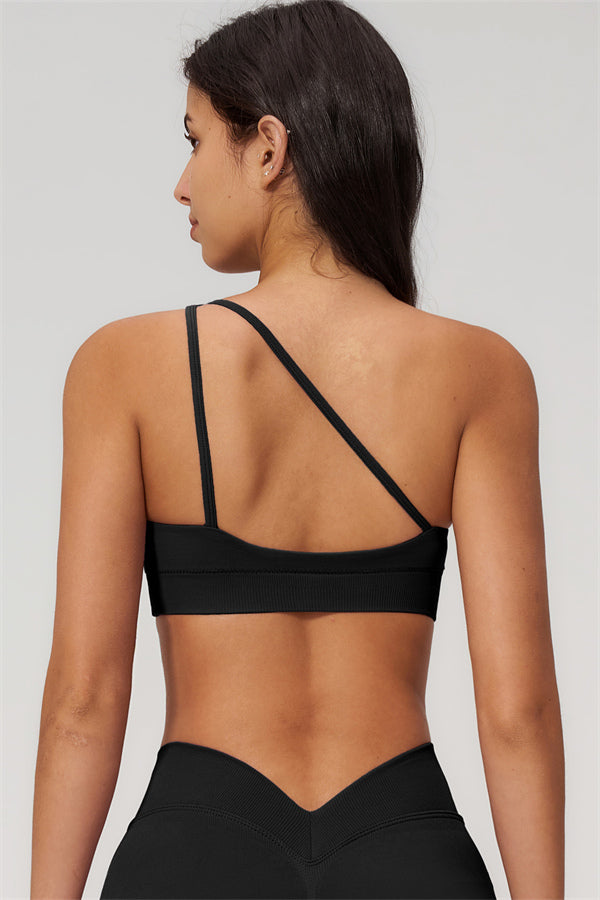 The Empower One-Shoulder Sports Bra Shorts 2-Piece Set