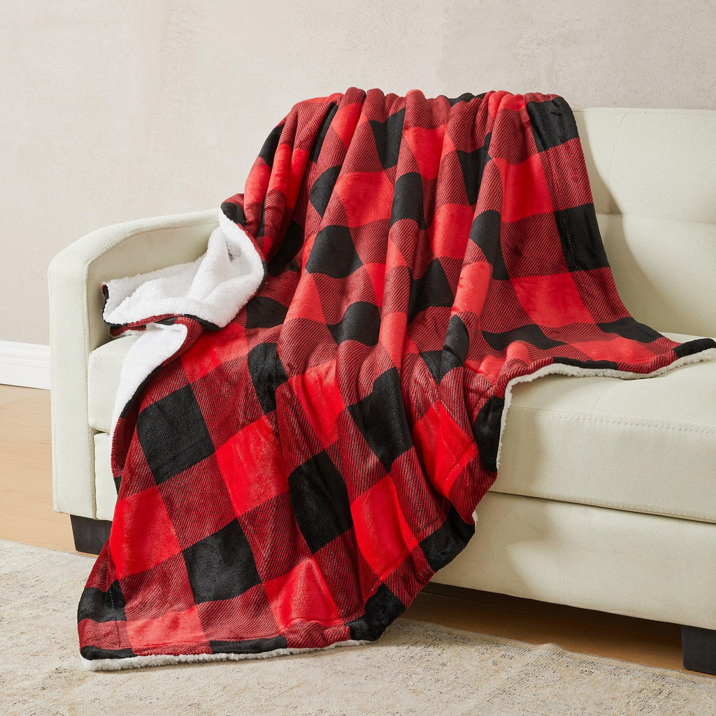 Velvet Plush Sherpa Luxury Bed Blanket - Kinsley Collection