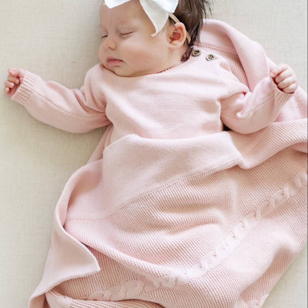 Heirloom Cotton Knit Receiving Blankets