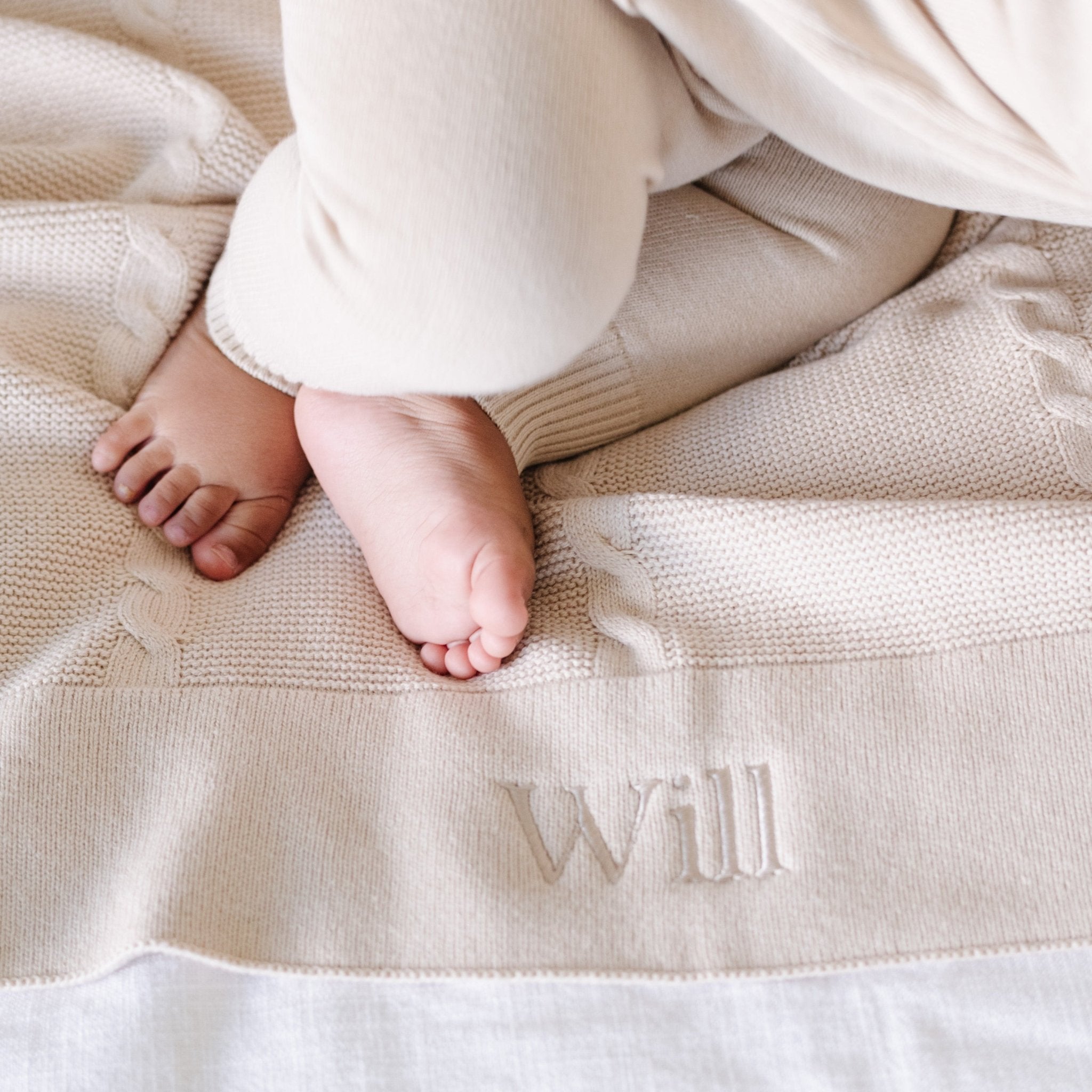 Heirloom Cotton Knit Receiving Blankets