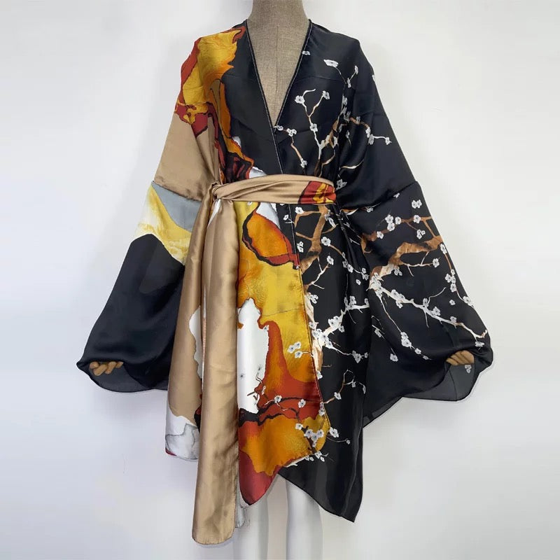 Women's Short Kimono Robe – All Inclusive Beach Cover Up