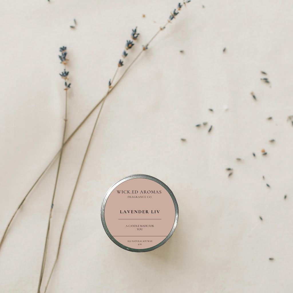 Lavender Liv Travel Tin