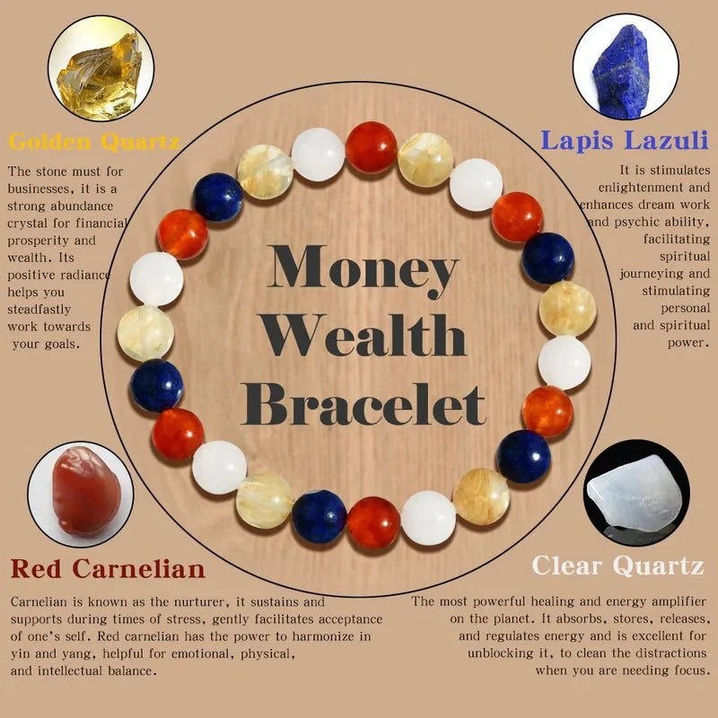 Beaded Bracelet for Prosperity | Unisex Lucky Charm Accessory