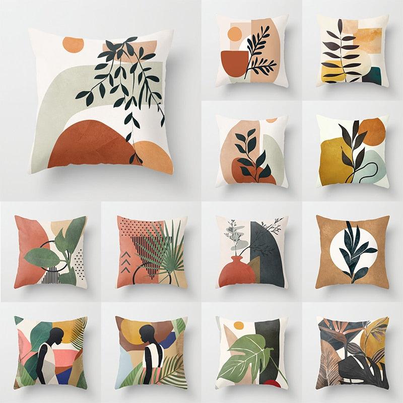 Modern Abstract Painting Throw Pillow Case Beautiful Cushion Covers Elegant Colorful Abstract Throw Pillow Cases For Bedroom Sofa Living Decorative Pillowcases 45x45CM