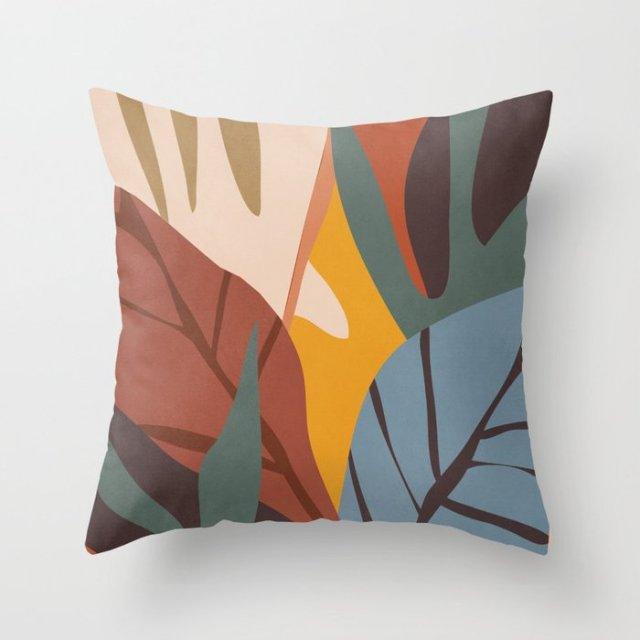 Modern Abstract Painting Throw Pillow Case Beautiful Cushion Covers Elegant Colorful Abstract Throw Pillow Cases For Bedroom Sofa Living Decorative Pillowcases 45x45CM