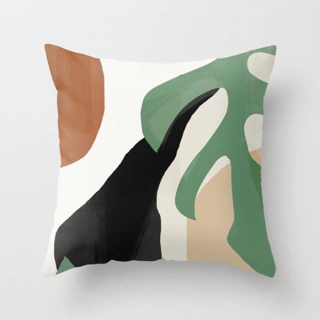 Modern Abstract Painting Throw Pillow Case Beautiful Cushion Covers Elegant Colorful Abstract Throw Pillow Cases For Bedroom Sofa Living Decorative Pillowcases 45x45CM