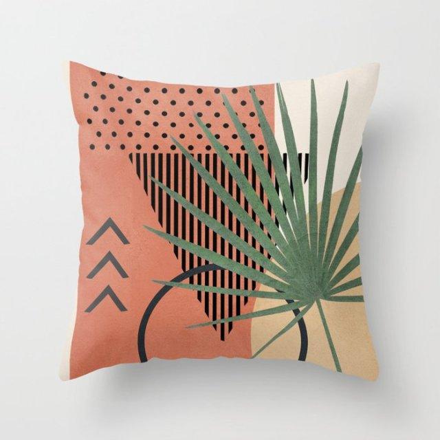 Modern Abstract Painting Throw Pillow Case Beautiful Cushion Covers Elegant Colorful Abstract Throw Pillow Cases For Bedroom Sofa Living Decorative Pillowcases 45x45CM