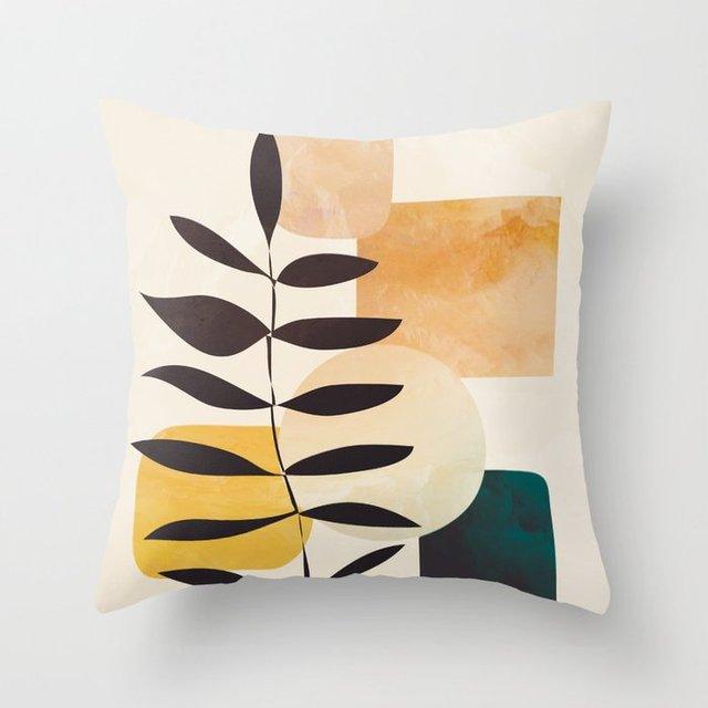 Modern Abstract Painting Throw Pillow Case Beautiful Cushion Covers Elegant Colorful Abstract Throw Pillow Cases For Bedroom Sofa Living Decorative Pillowcases 45x45CM