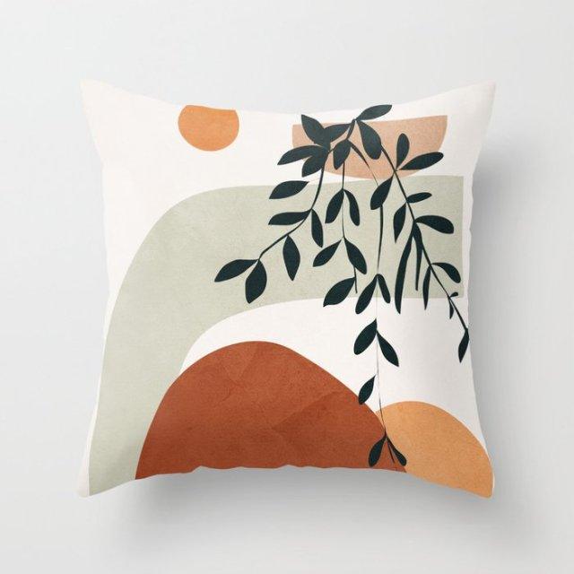 Modern Abstract Painting Throw Pillow Case Beautiful Cushion Covers Elegant Colorful Abstract Throw Pillow Cases For Bedroom Sofa Living Decorative Pillowcases 45x45CM