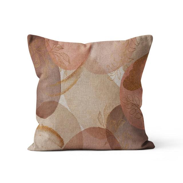 Modern Floral Pillow Cover Linen Cotton Pillowcase Decorative Cushion Cover For Home Chair Garden Sofa Decor Throw Pillow Cover Flower Floral Pillow Case Square Decorative Cushion Cover for Sofa Couch Home Bedroom Indoor Outdoor Pillowcase