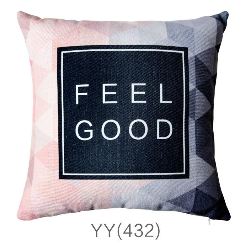 Nordic Style Pillow Covers Decorative Deer Black Throw Pillows Geometric Cushions Cover Deer Rustic Watercolor Head Popular Vintage Antlers Silhouette Pattern Wood Decorative Pillow Cases Home Decor Square 45X45cm