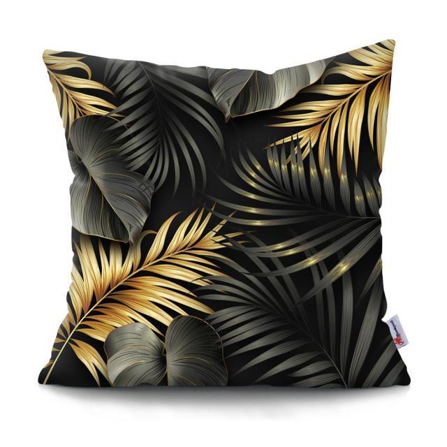 Cactus Cushion Cover Tropical Leaf Pillow Case Abstract Colorful Tropical Leaf Throw Pillow Covers Decorative Pillowcase Square Cushion Cases For Home Flower Decorative Pillow Sofa Pillowcase Cushions 45x45CM