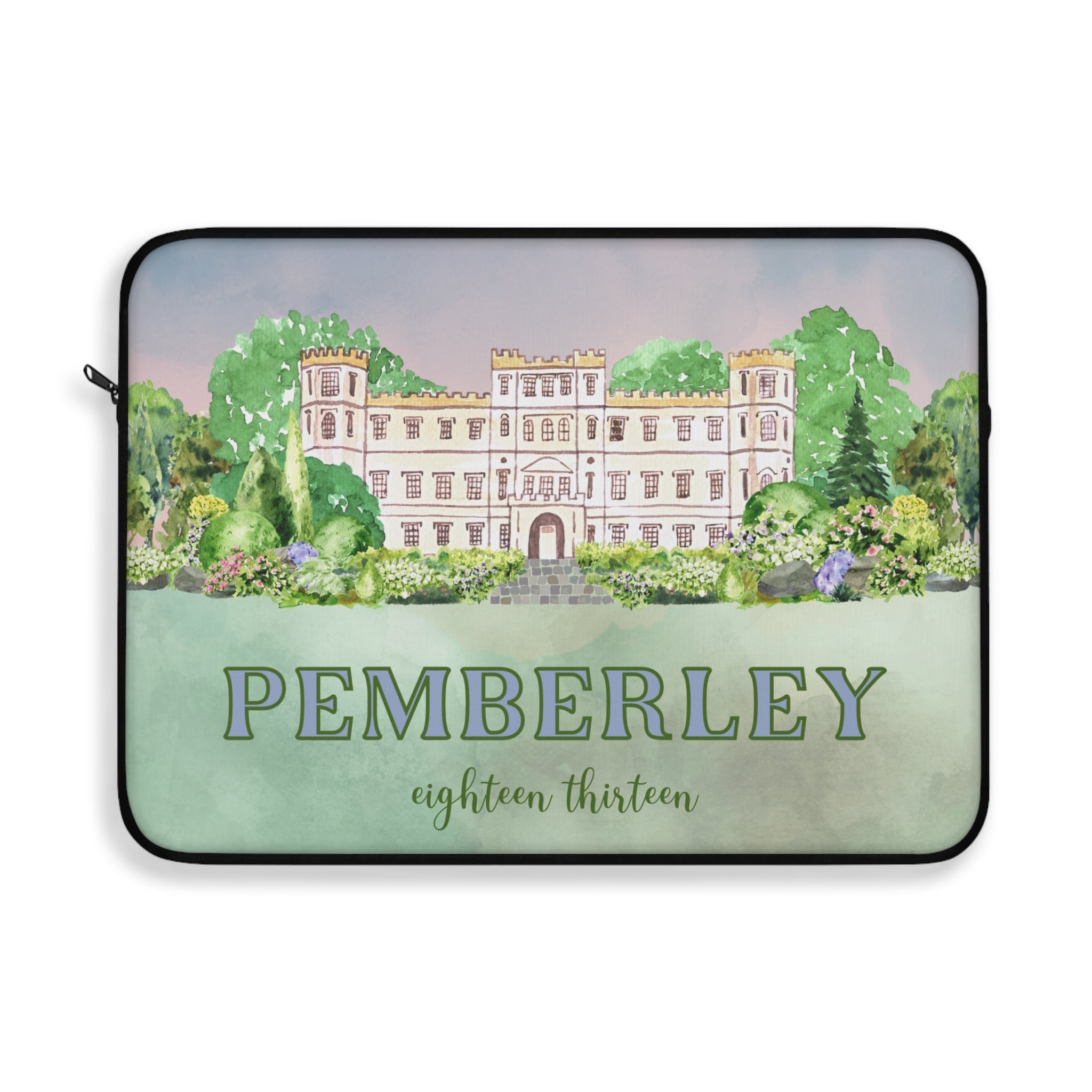 Regency Romance Laptop Sleeve: Pemberley 1813 | Pride and Prejudice Gift