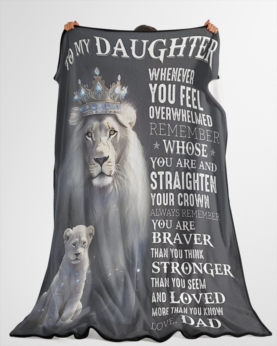 BLANKET FOR DAUGHTER - GIFT FROM DAD - COMFORT & WARMTH GIFT 2 NTTD00 (SKUB-NTTD-01)