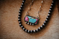 Handmade Sterling Silver Necklace Cotton Candy Dahlia