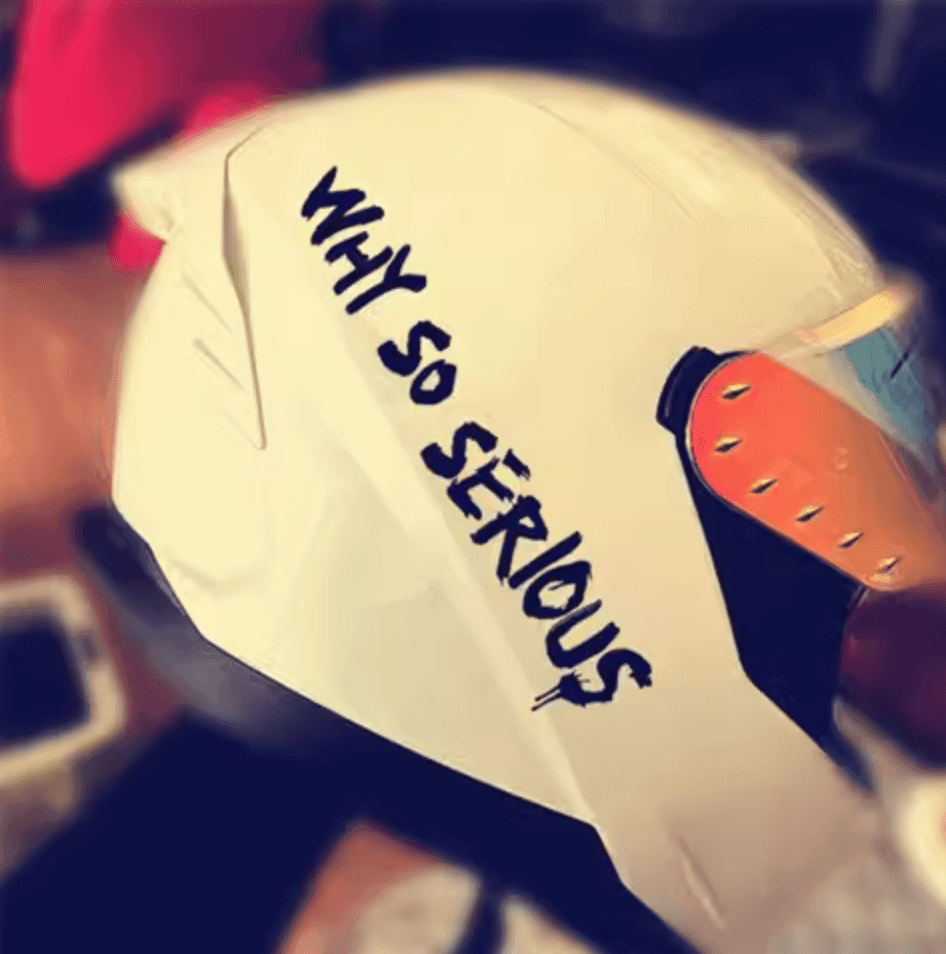 The Joker "Why so Serious" sticker for Helmet/Bike