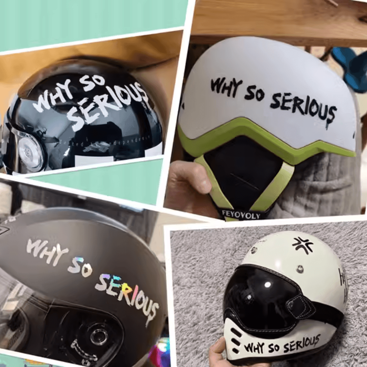 The Joker "Why so Serious" sticker for Helmet/Bike