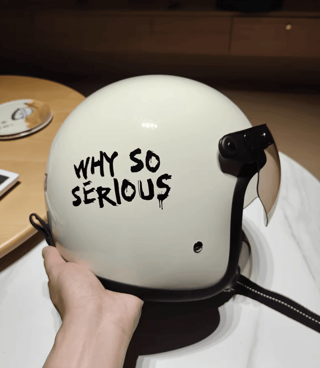 The Joker "Why so Serious" sticker for Helmet/Bike