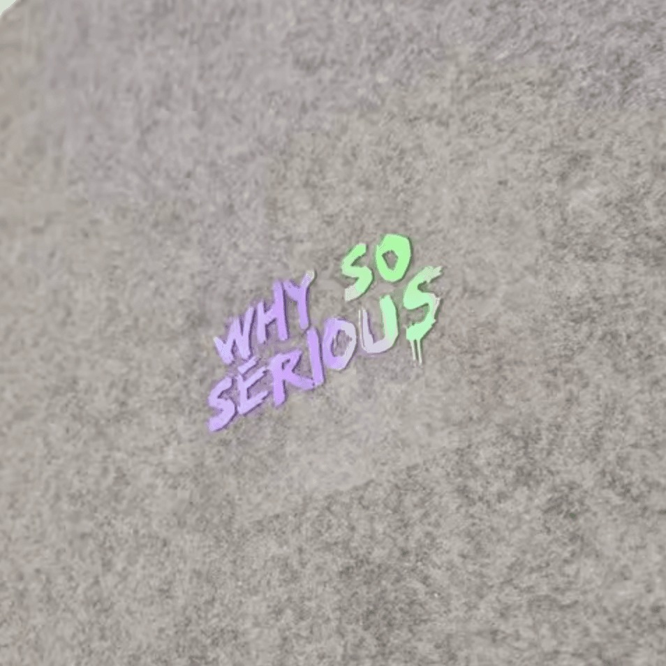 The Joker "Why so Serious" sticker for Helmet/Bike