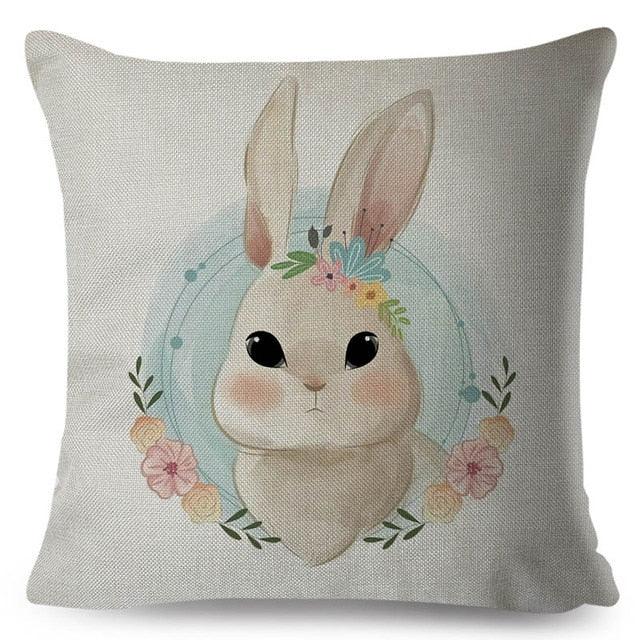 Throw Pillow Cover Animal Decor Deer Dinosaur Unicorn Rabbit Pillowcase For Home Decor Cushion Cover Kids Cartoon Decorative Pillow Covers Cute Colorful Animal Outdoor Cushion Cases for Children Room Sofa Couch 45x45cm