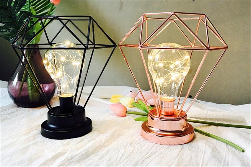 Vintage Color Iron Led Table Lamps Bedroom Desk Lamp Edison Bulb USB Table Light Bedside Battery Reading Office Desk Lights Lamp For Home Lighting Decor