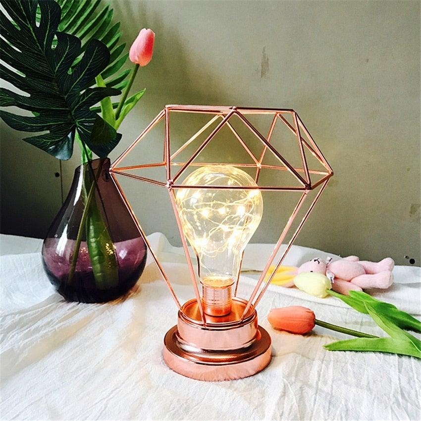 Vintage Color Iron Led Table Lamps Bedroom Desk Lamp Edison Bulb USB Table Light Bedside Battery Reading Office Desk Lights Lamp For Home Lighting Decor
