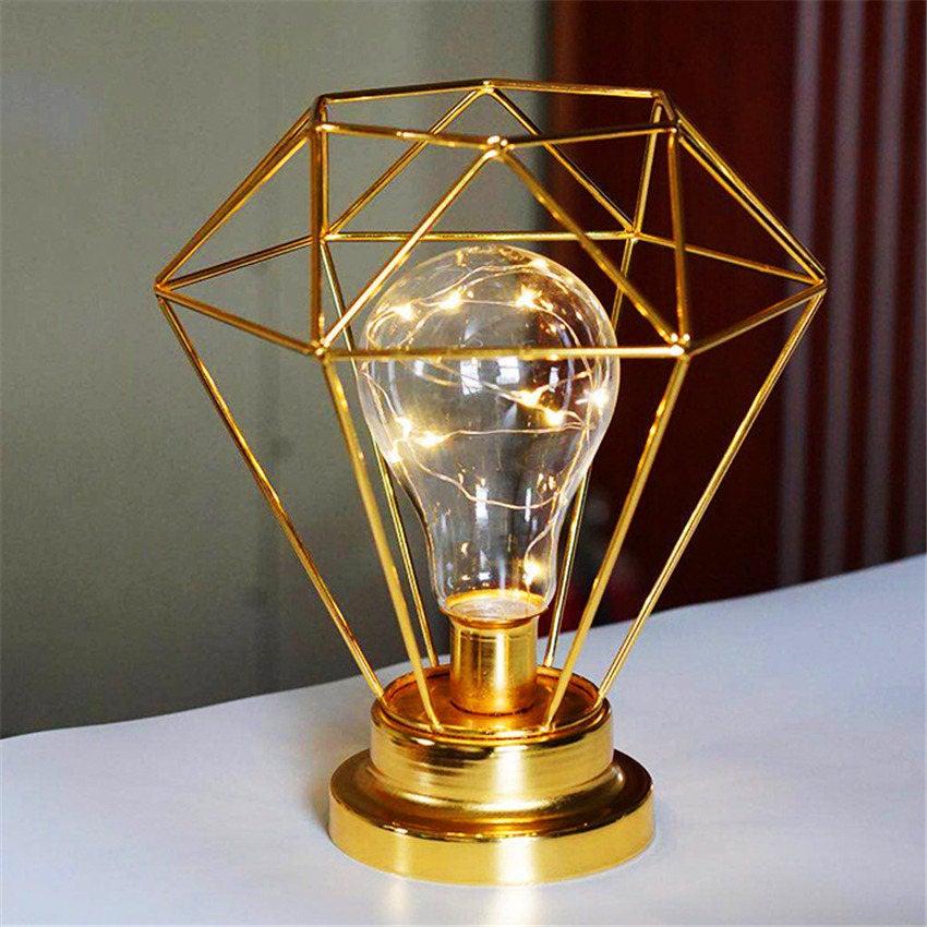 Vintage Color Iron Led Table Lamps Bedroom Desk Lamp Edison Bulb USB Table Light Bedside Battery Reading Office Desk Lights Lamp For Home Lighting Decor