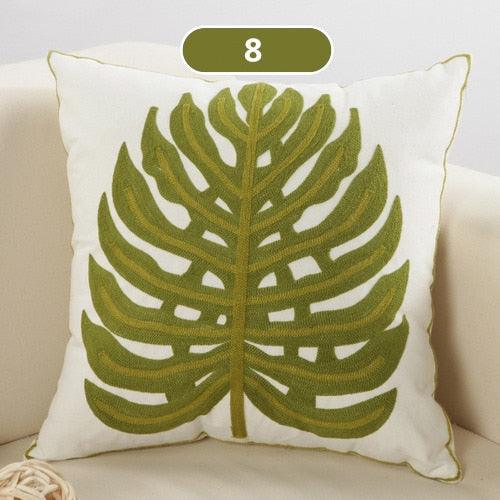 Vintage Embroidery Pillow Case Cushion Cover Ethnic National Handmade Decorative Throw Pillow Cases Covers Embroidery Bohemian Flower Design Couch Pillows Covers for Bed Living Room 45*45CM