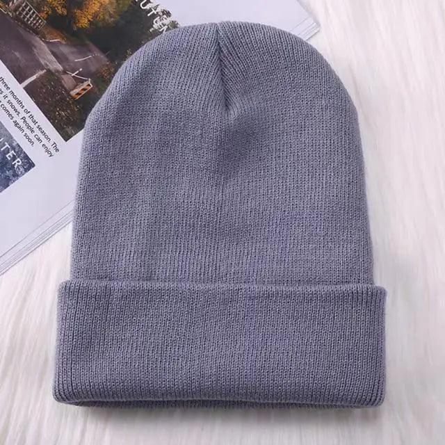 Winter Hats For Men Woman New Beanies Knitted Solid Cute Hat Girls Autumn Female Beanie Caps Warmer Stylish Ladies Casual Cap Outdoor Winter Adult Neutral Warm Hats Candy Color Knitted Woolen Hat for Women Men